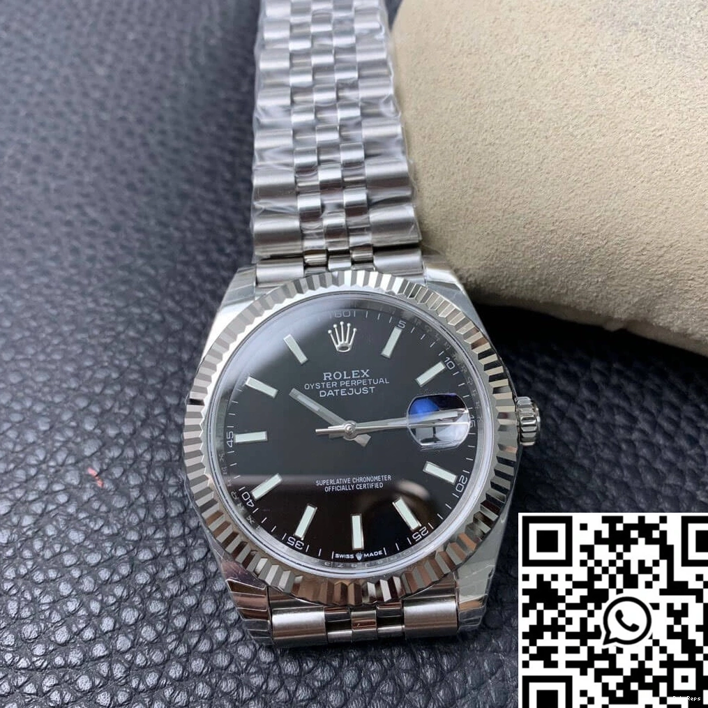 Dial Black Datejust M126334-0018 Rolex Factory EW 0505